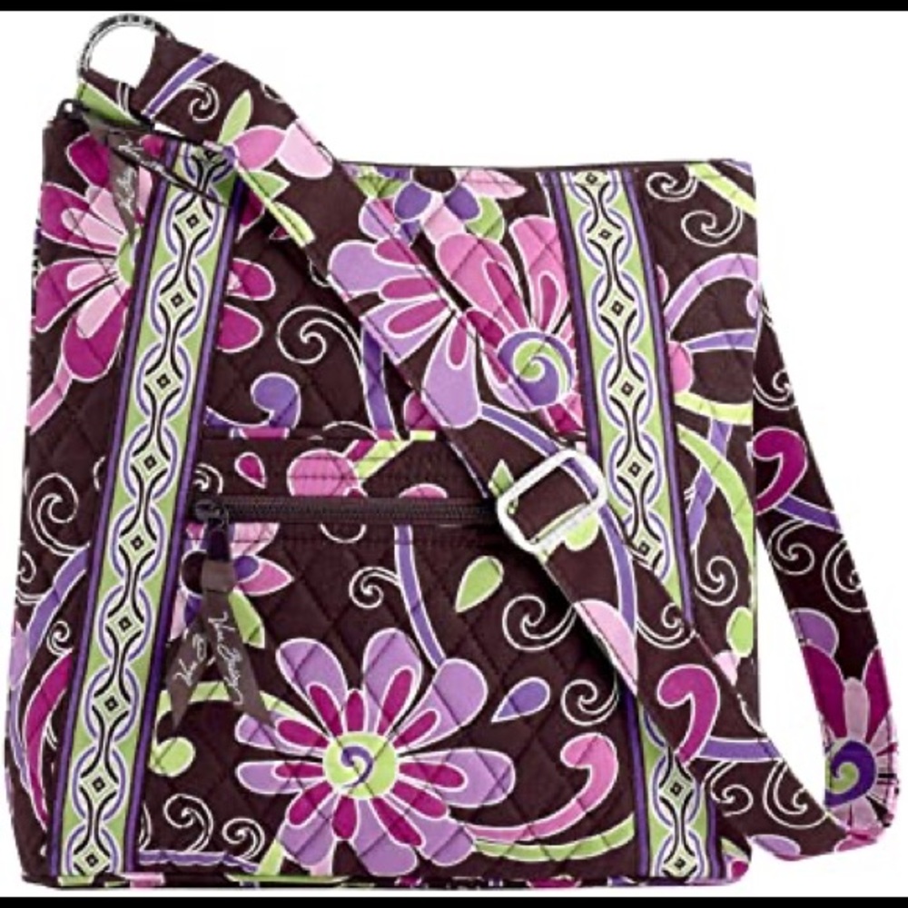Vera Bradley Purple Punch paisley adjustable crossbody